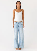 Chauncey Halter Top - White