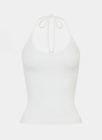 Chauncey Halter Top - White