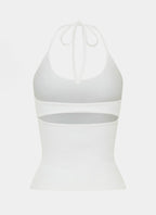 Chauncey Halter Top - White