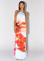 Chloe Maxi Dress - Turquoise Bloom