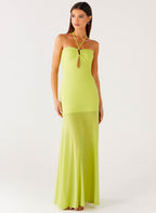 Claria Maxi Dress - Lime
