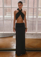 Coletta Wrap Top - Black