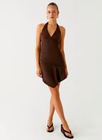 Colt Mini Dress - Chocolate