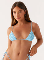 Coral Reef Bikini Top - Turquoise