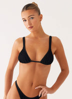 Croatia Bikini Top - Black