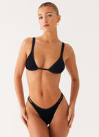 Croatia Bikini Top - Black