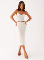 Crystal Clear Lace Top - Ivory