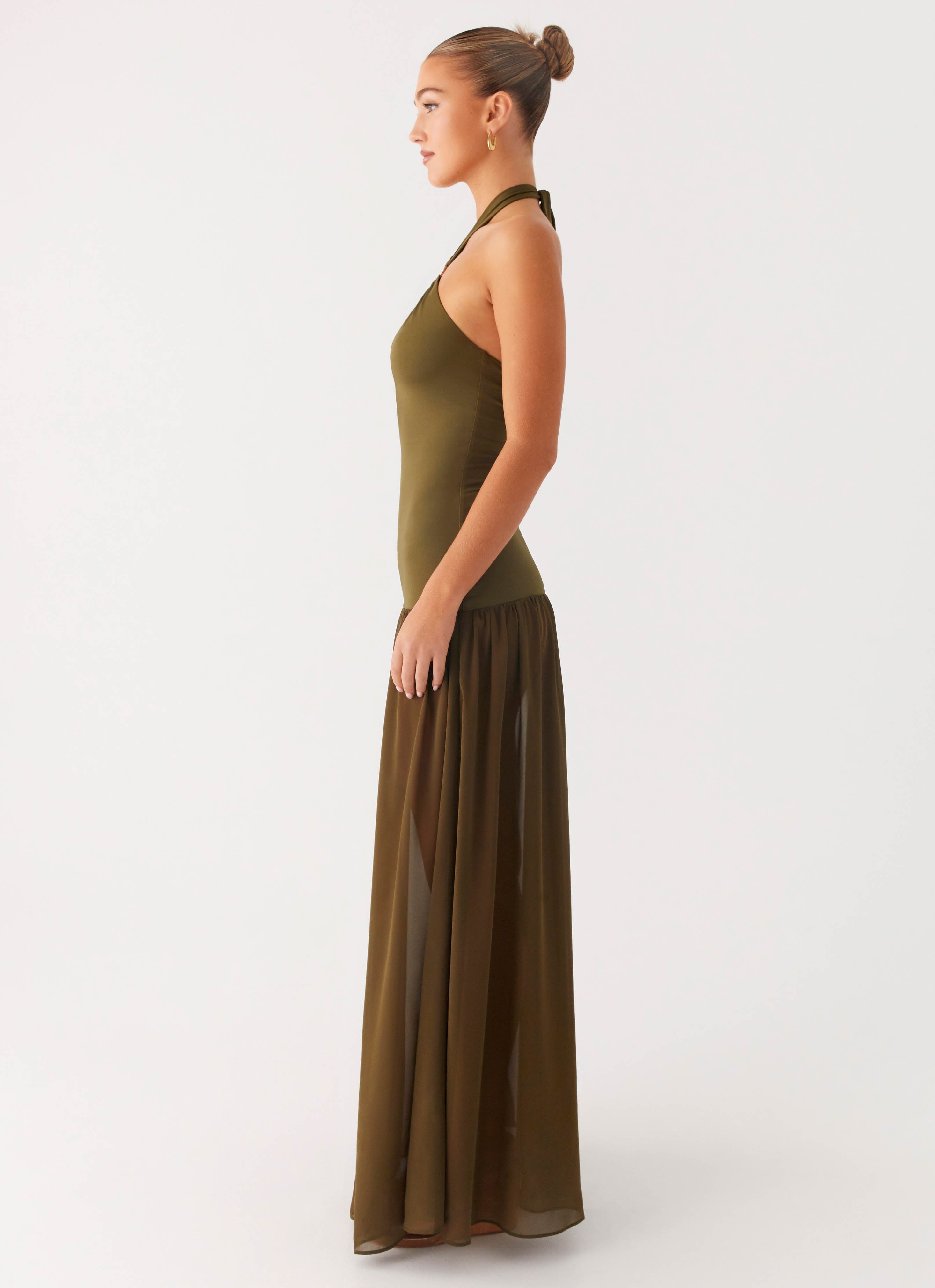Cypress Kiss Maxi Dress - Khaki