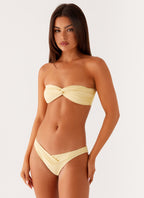 Delta Bandeau Bikini Top - Lemon