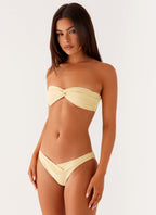 Delta Bandeau Bikini Top - Lemon