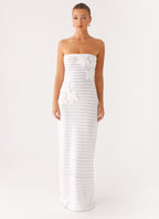 Diaz Crochet Maxi Dress - White
