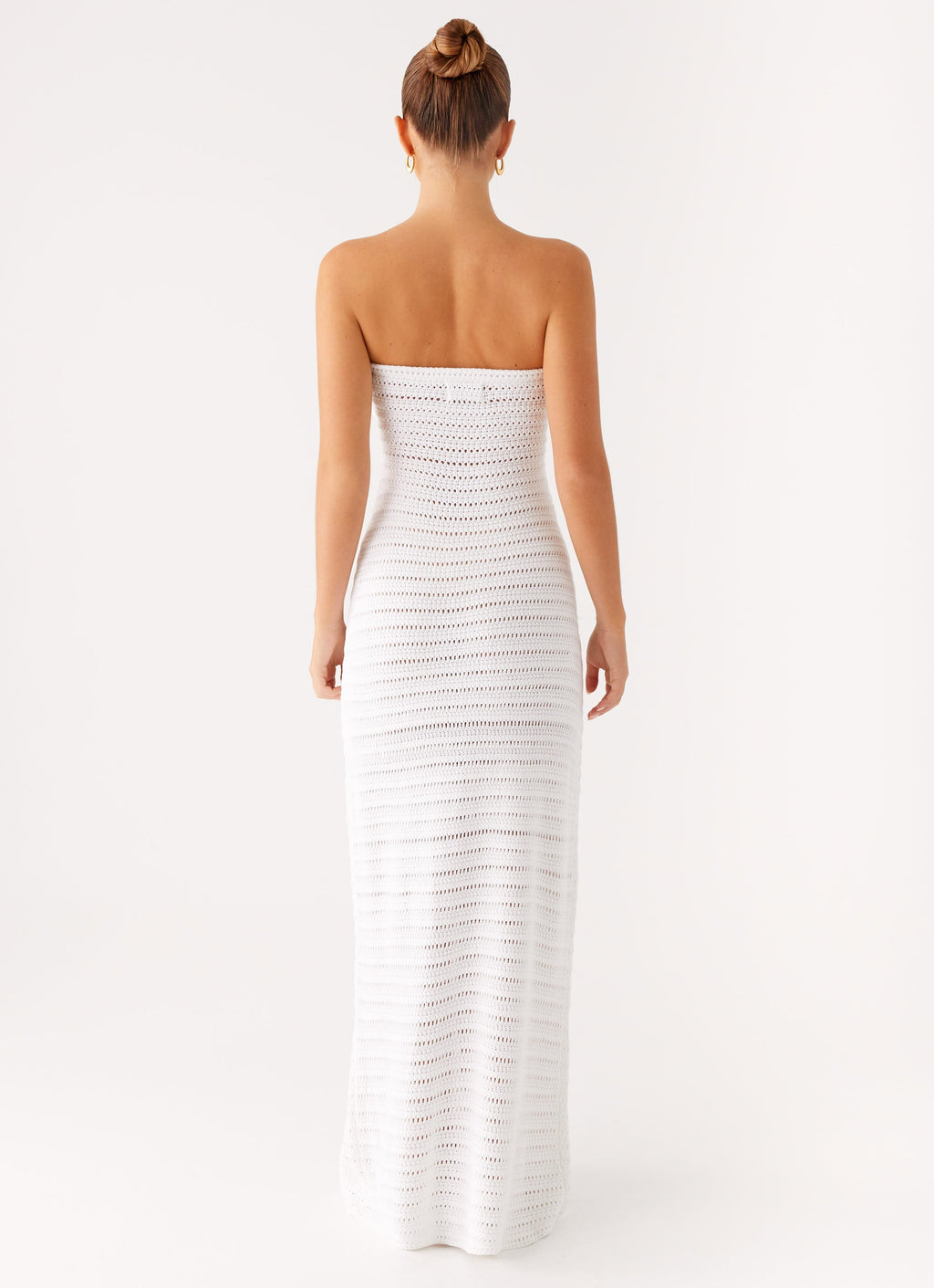 Diaz Crochet Maxi Dress - White