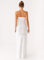 Diaz Crochet Maxi Dress - White