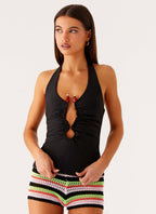 Diego Halter Top - Black