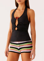 Diego Halter Top - Black
