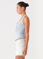 Diego Halter Top - Blue