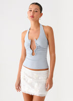 Diego Halter Top - Blue
