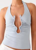 Diego Halter Top - Blue