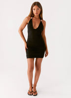 Divide Mini Dress - Black