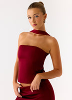 Do It Again Top - Dark Cherry