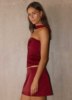 Do It Again Top - Dark Cherry