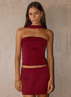 Do It Again Top - Dark Cherry