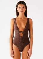 Drifter One Piece Swimsuit - Chocolate