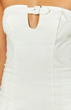 Missy White Strapless Mini Dress