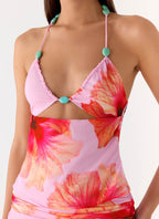 Ellinor Bead Top - Pink