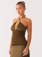 Ellyse Top - Khaki