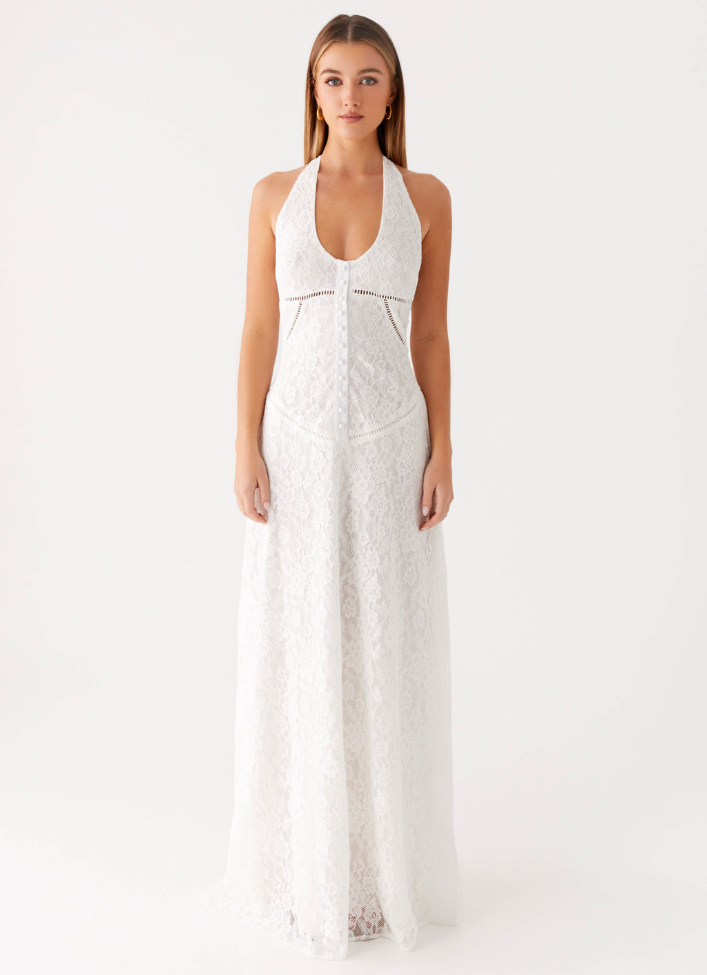 Ember Valley Cotton Maxi Dress - Ivory