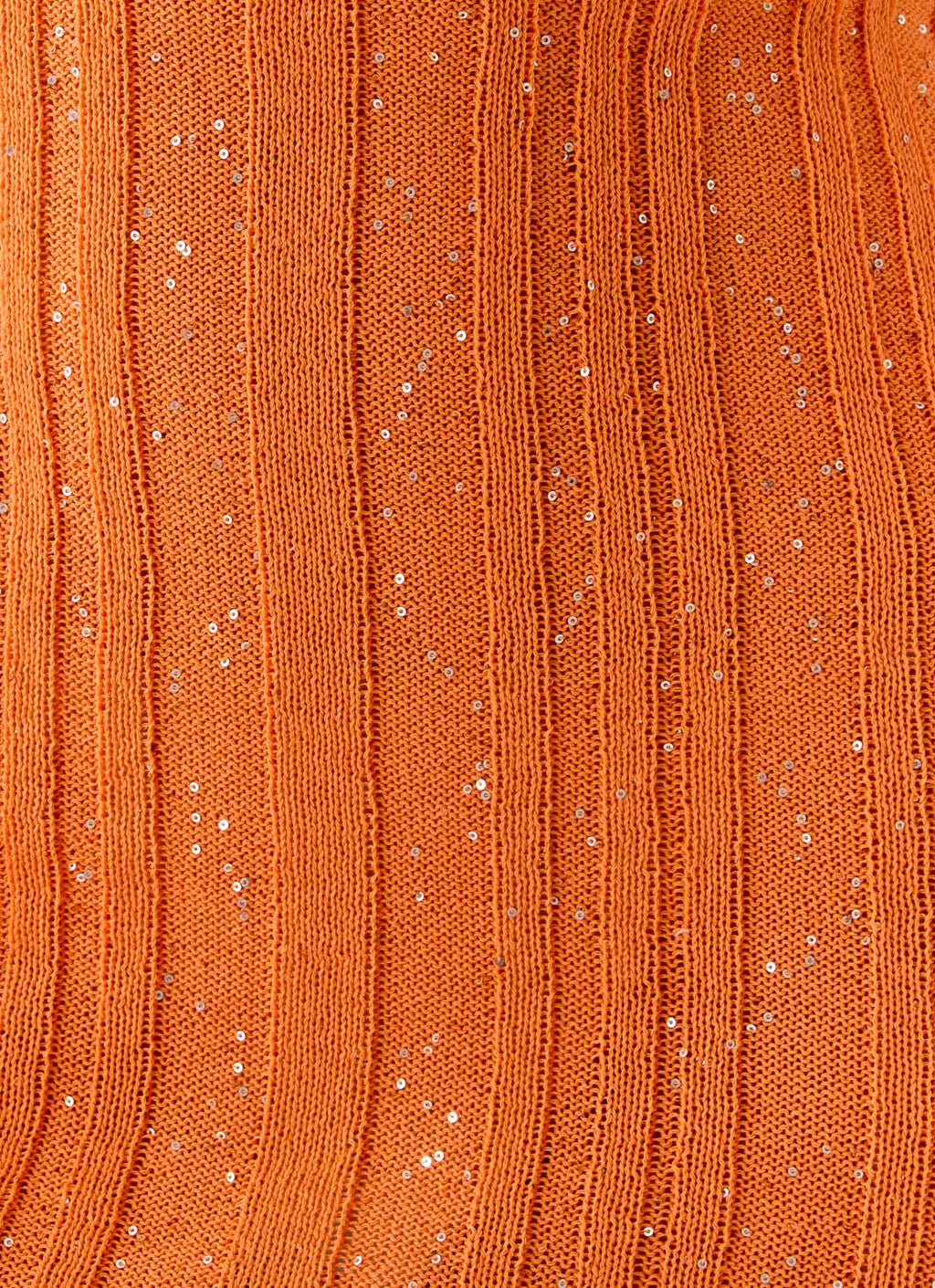 Estrella Long Sleeve Knit Mini Dress - Orange