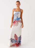 Everett Maxi Dress - White Sea Bloom