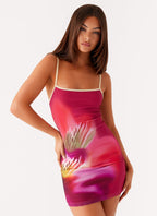 Everett Mini Dress - Pink Tropical