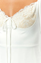 Layla White Long Sleeve Mini Dress