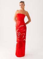 Fabian Maxi Dress - Red