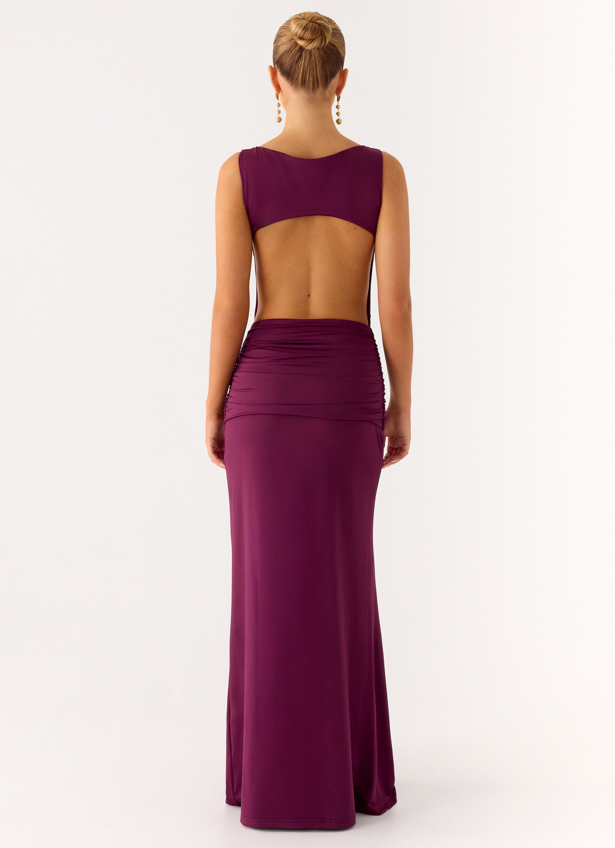 Fault Line Maxi Dress - Plum