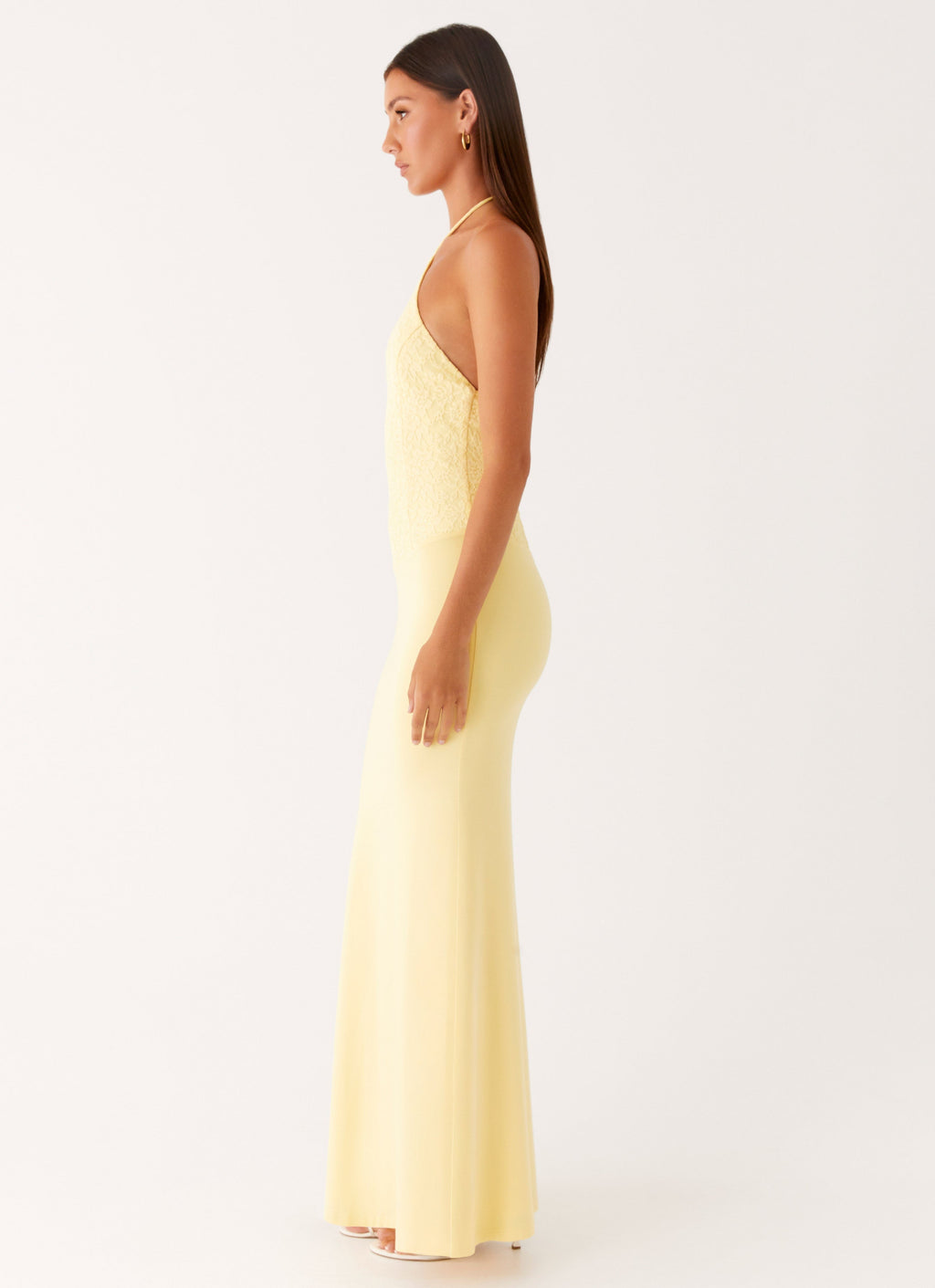 Fiesta Halter Maxi Dress - Sunny Yellow