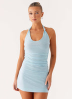 Fluent Mini Dress - Blue
