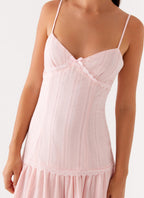 Found You Midi Dress - Pink