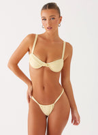 Gala Underwire Bikini Top - Yellow