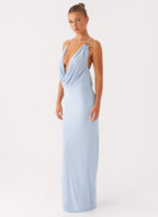 Game Player Maxi Dress - Blue