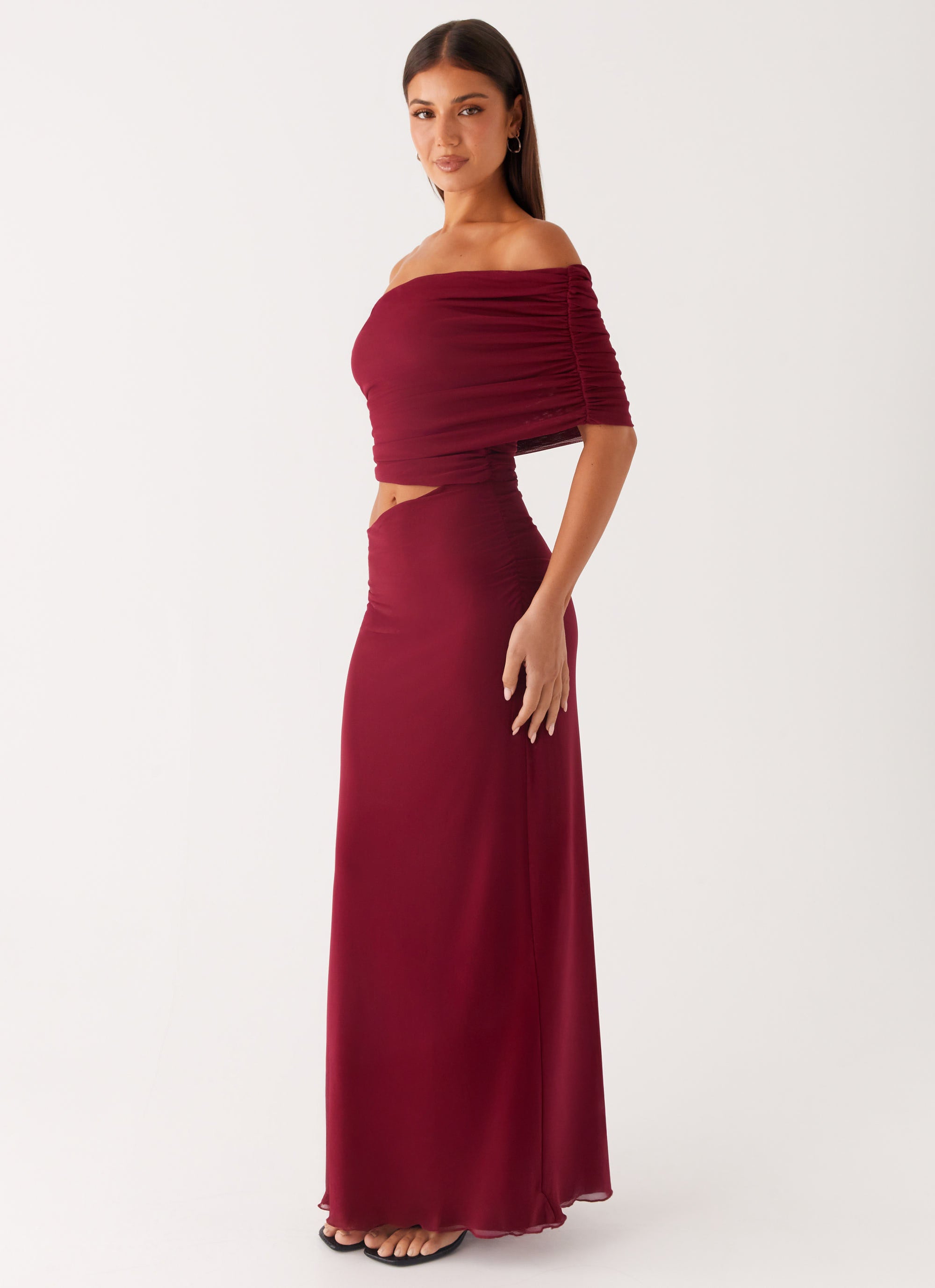 Gillian Maxi Dress - Maroon