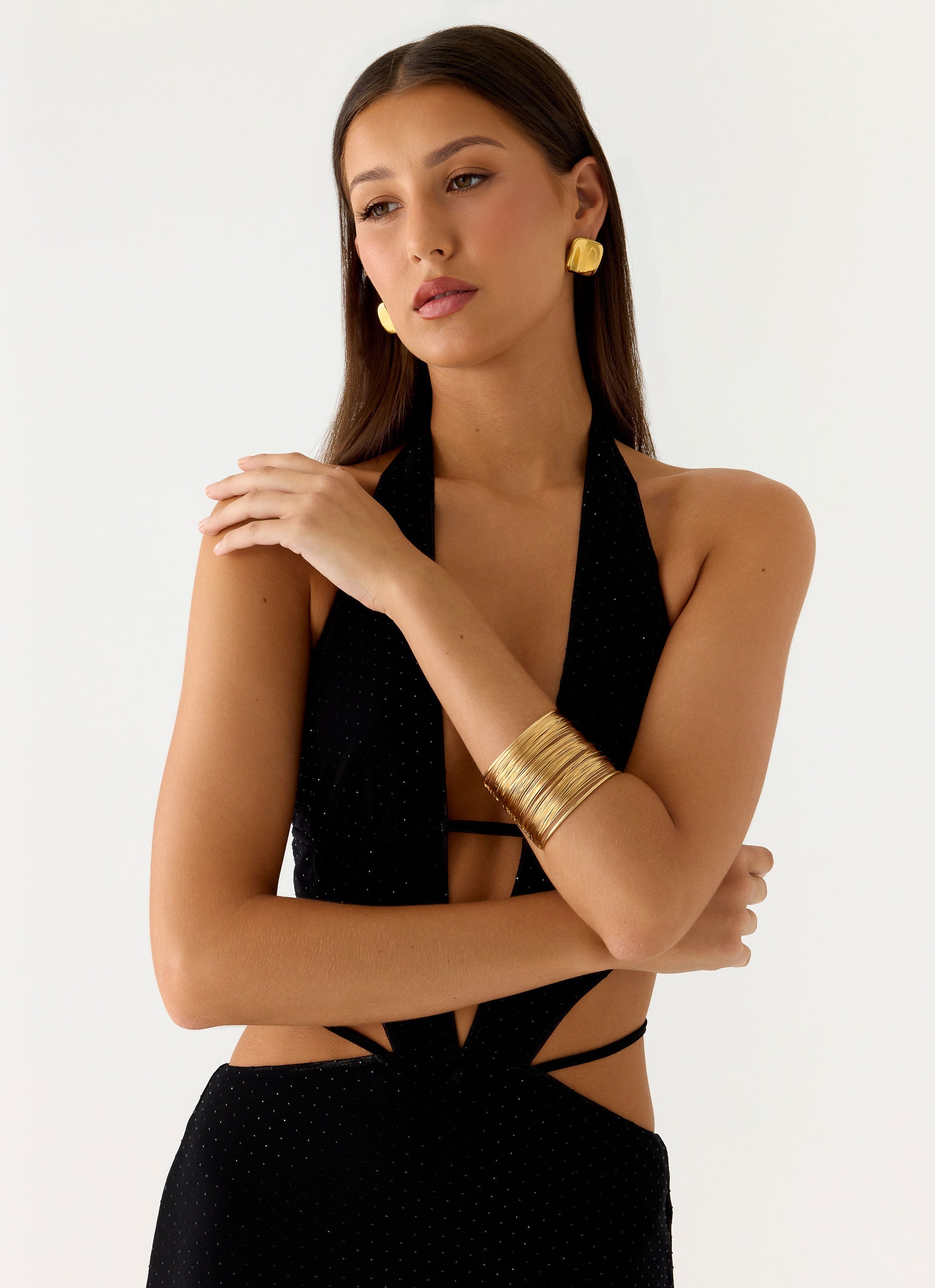 Golden Blur Arm Cuff - Gold