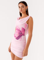 Good Fortune Mini Dress - Pink