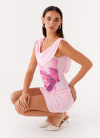 Good Fortune Mini Dress - Pink