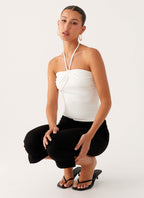 Good Thing Halter Top - White