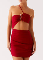 Gossip Mini Dress - Red
