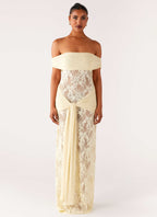 Gracie Twist Maxi Dress - Yellow