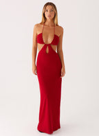 Hallie Maxi Dress - Red